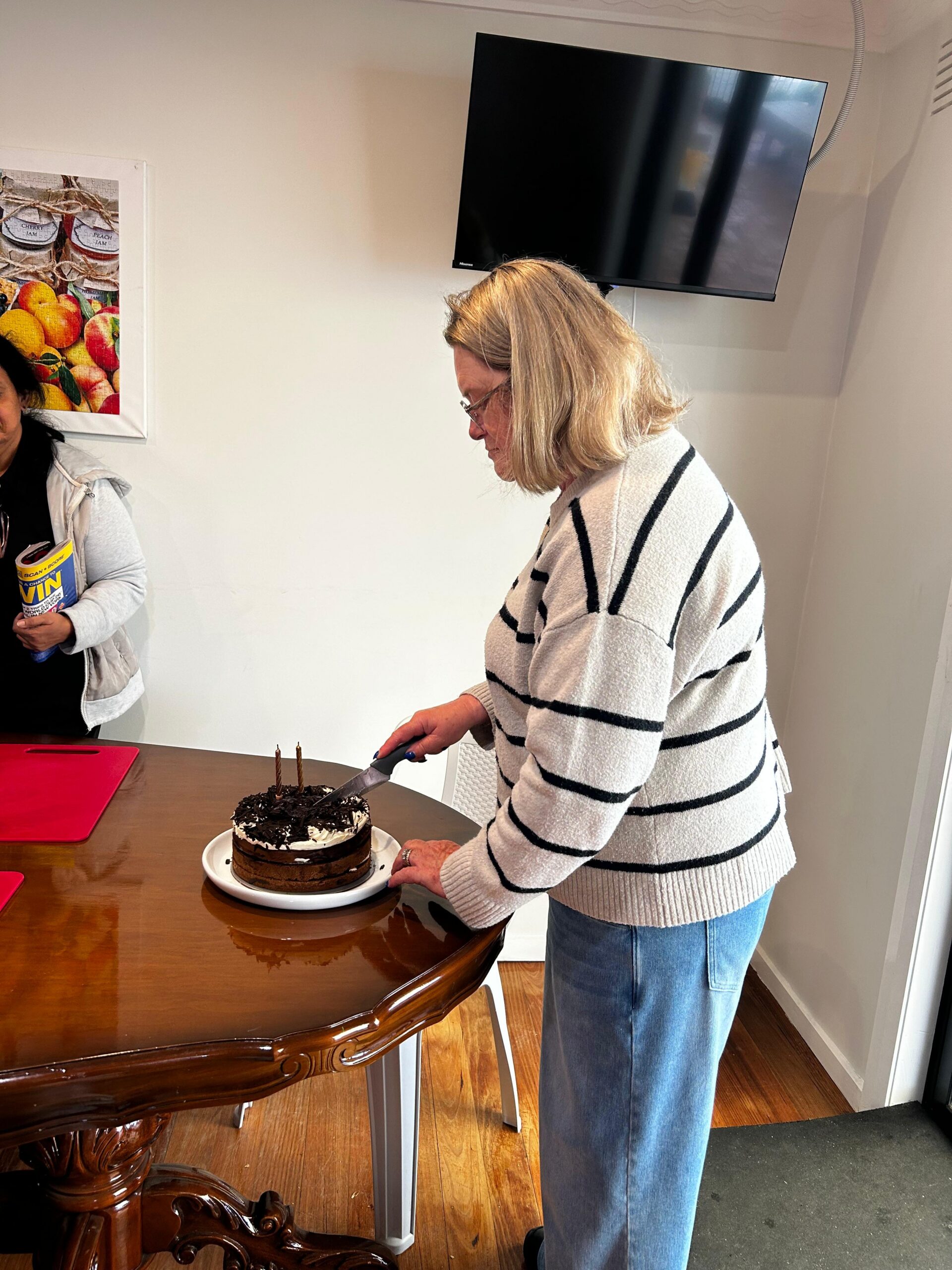 Maria's birthday celebration during the Day Program
